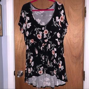 Torrid High Low Babydoll Top